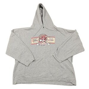 Vintage Bailey's Point Hoodie Mens 2XL Gray Pullover Fleece Hockey Graphic